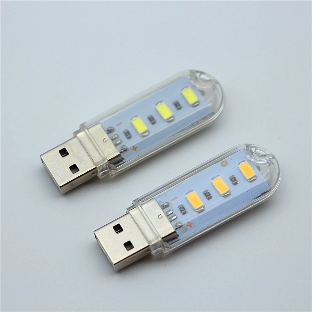 USB 5 В светодиодный ночник 3 светодиосветодиодный s 8 SMD5730 чип белый/теплый белый