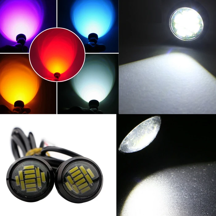 12 В Eagle Eye светодиодный светильник 12SMD 23 мм Автомобильный DRL Дневной ходовой