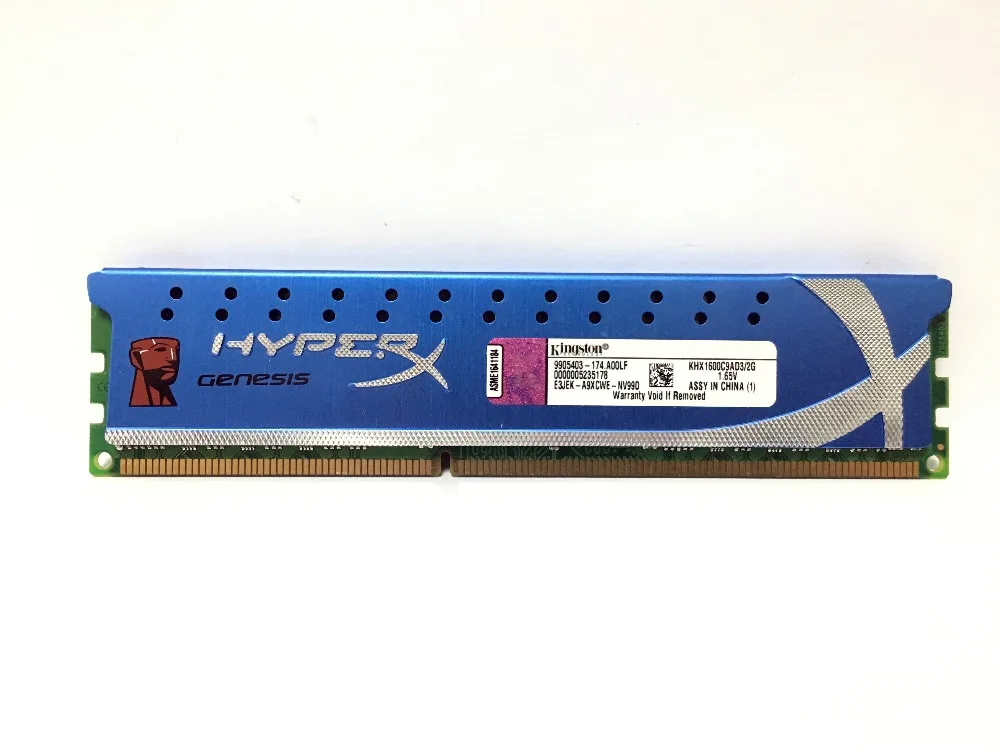 Б/у Kingsto HyperX настольная память 2 ГБ DDR3 1600 МГц модуль 2X2gb = 4 Гб 4x2 8 ОЗУ ECC 12800