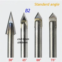 1pc standard 66mm 45 degree angle alloy router bits cnc engraving cutter stone carving tools