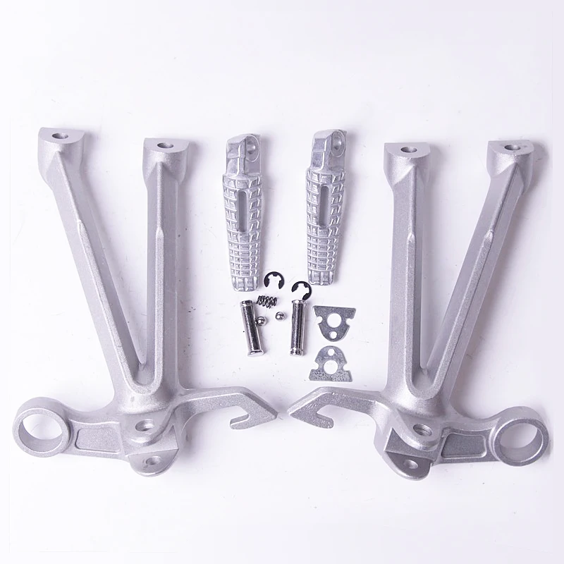 

Rear Passenger Foot pegs foot rest with Brackets For GSXR1000 2007-2008 New