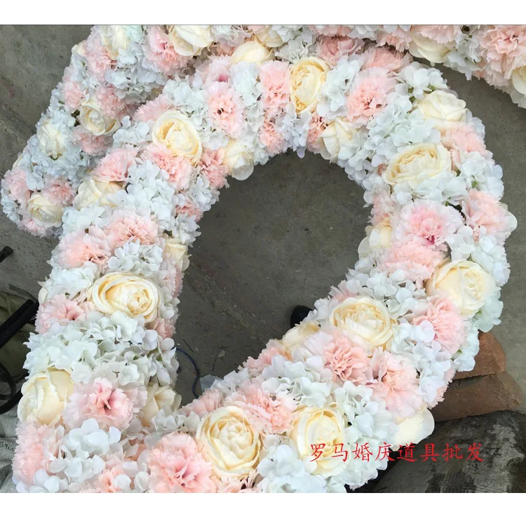 Цветок Свадебный длинный стол центральный Декор Арка Дверь lintel цветок Фотофон