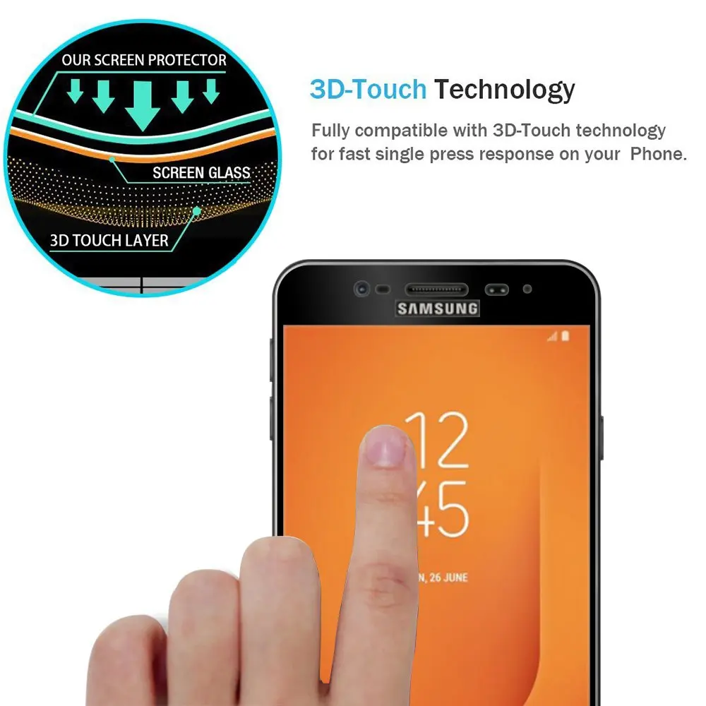 9H 3D полное покрытие закаленное стекло для SAMSUNG Galaxy J7 Prime Защитная пленка экрана HD