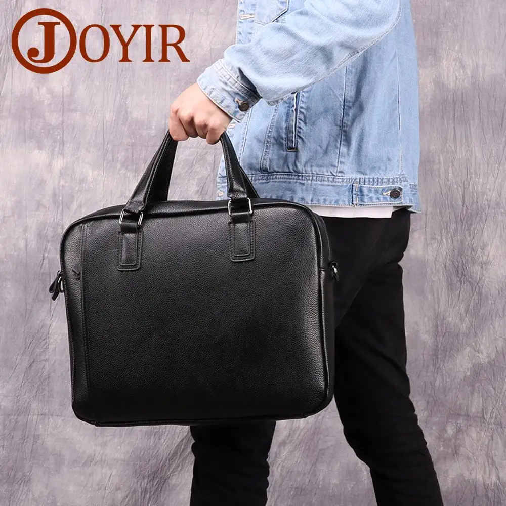 Портфель JOYIR мужской из натуральной кожи сумка мессенджер для ноутбука 15 6 дюйма