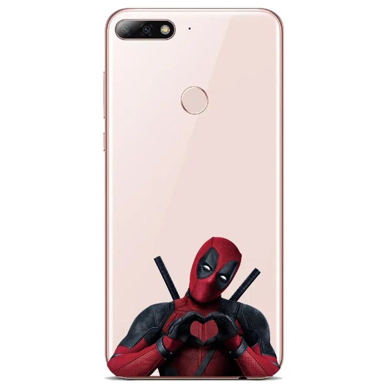 Marvel Дэдпул езда телефон с единорогом чехол для P8 LITE 2017 P9 P10 P20L P20Plus Мягкий ТПУ |