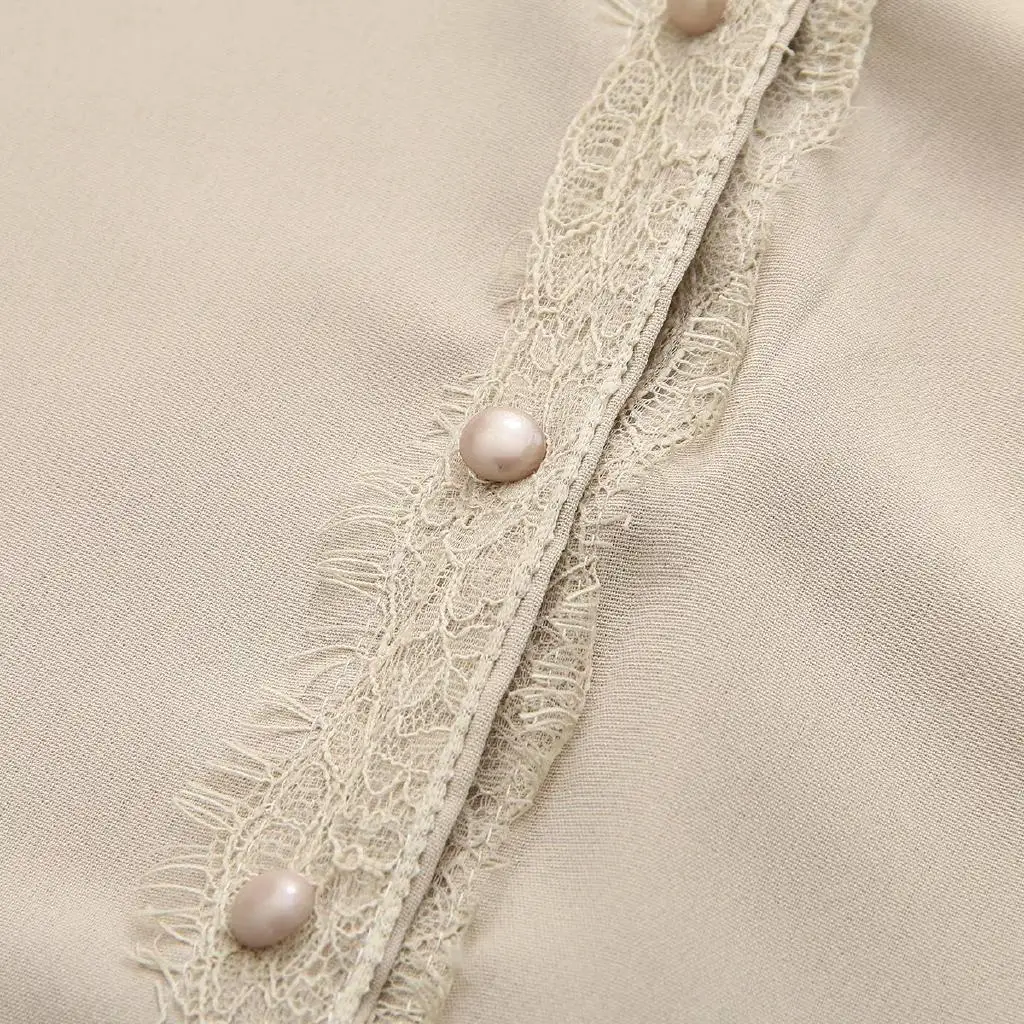 

Plus Size Women's Blouse Short Sleeve Chiffon Lace Blusas Fashion Ladies Summer Shirts