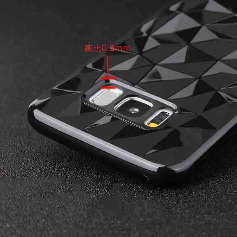 Чехол для телефона с 3D бриллиантами Samsung Galaxy S7 Edge S8 S9 Plus Note 8 9 A9 A8 A7 2018 A750 A6