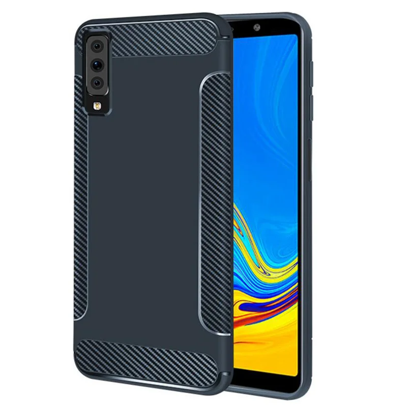 Ultra Thin Soft Case For Samsung Galaxy A8 2018 Cover Plus Carbon Fibre Silicone |