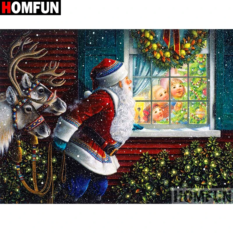 

Картина для алмазной вышивки «Санта Клаус», квадратная/круглая