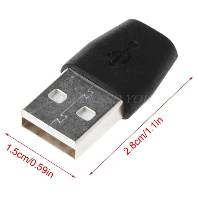 Переходник с USB 2 0 папа на Micro мама конвертер для передачи данных и зарядки Прямая