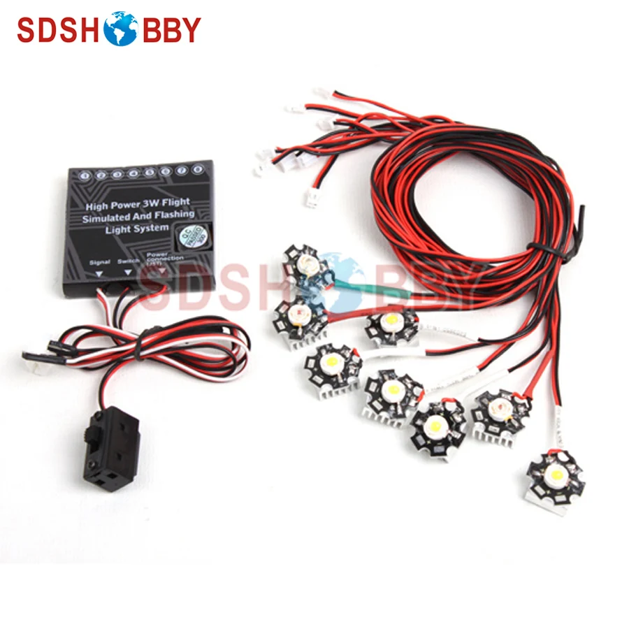 

G.T.Power 3W 200mA High Power Flight Simulated and Flashing Light System