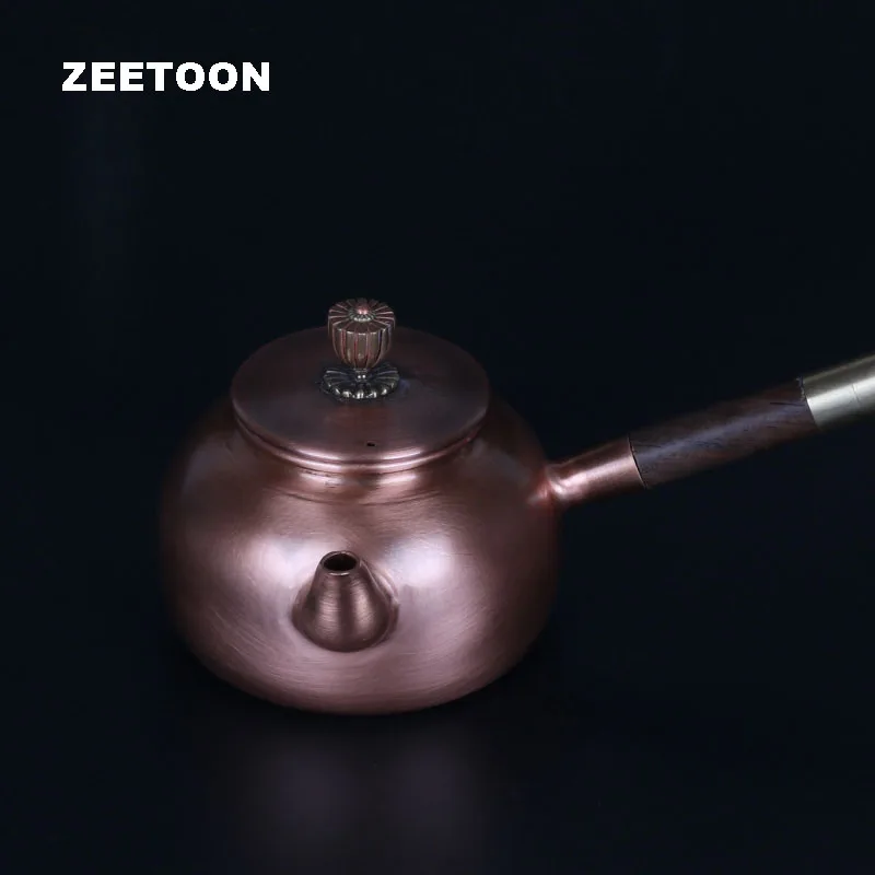 Чайник ручной работы из чистой меди с боковой ручкой 500 мл|pot water|pot setpot side handle |