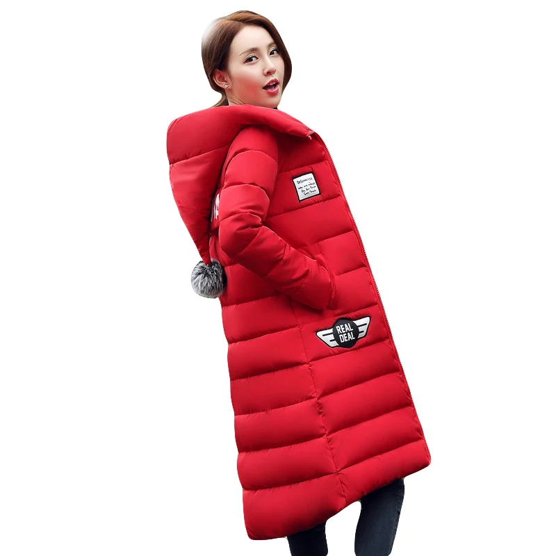Женская куртка с хлопковой подбивкой новинка 2017 зимняя плотная длинная