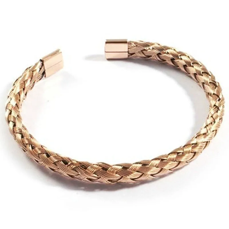 Модный простой браслет для влюбленных мужчин и женщин 2020 трендовый плетеный из