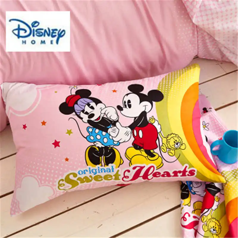 Disney Винни-Пуха Подушка Чехол для мальчиков от 1 шт хлопок Дети 48*74 см декоративная наволочка для Подушки Шамс номер мультфильм 3d печатных постельное белье для девочек - Цвет: D076-mickey minnie