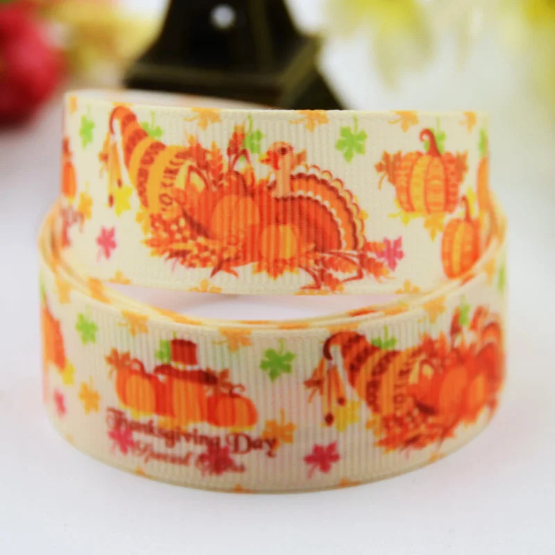 

7/8 ''22 мм, 1" 25 мм, 1-1/2 "38 мм, 3" 75 мм День благодарения с полушерстяной лентой вечерние свадебные украшения 10 ярдов X-00541