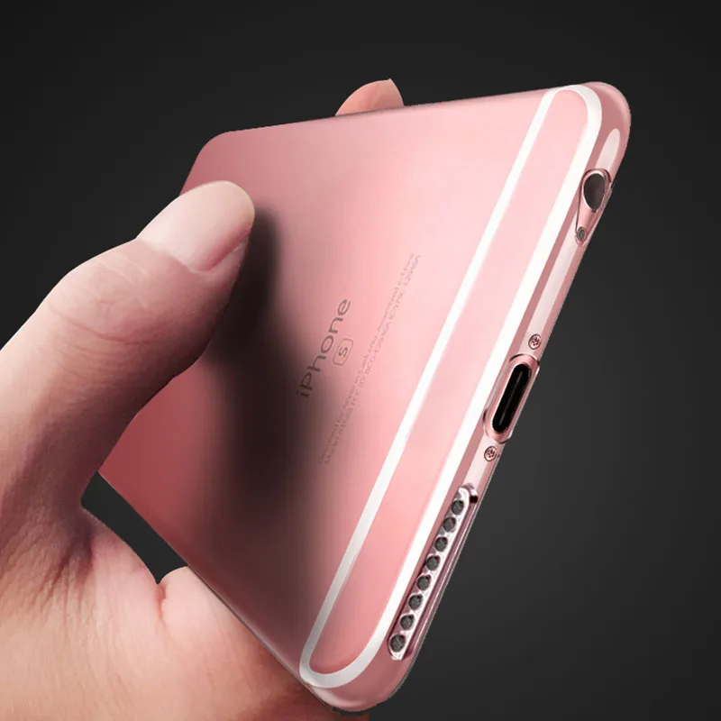 Чехол для iPhone X 8 7 6 6s Plus прозрачный мягкий ТПУ чехол силиконовый защитный рукав 5 5S