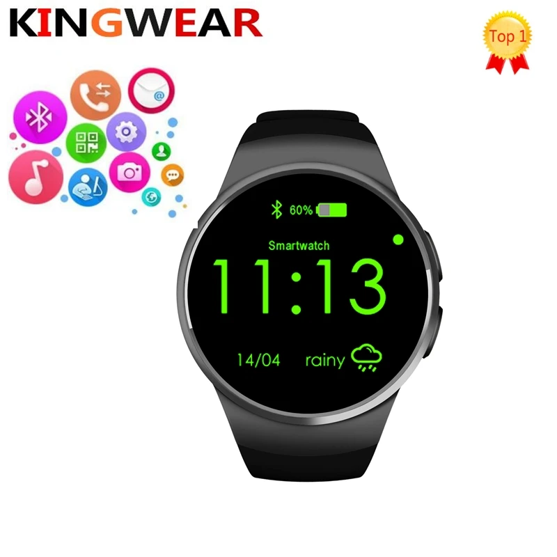 KW18 Смарт-часы Android/IOS смарт часы с sim-карты Bluetooth телефон Heart Rate monaitors SmartWatch