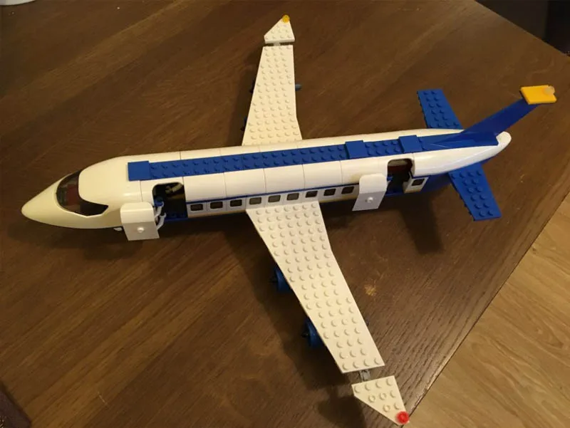 Городской авиационный строительный блок Sluban 0366 DIY классические игрушки