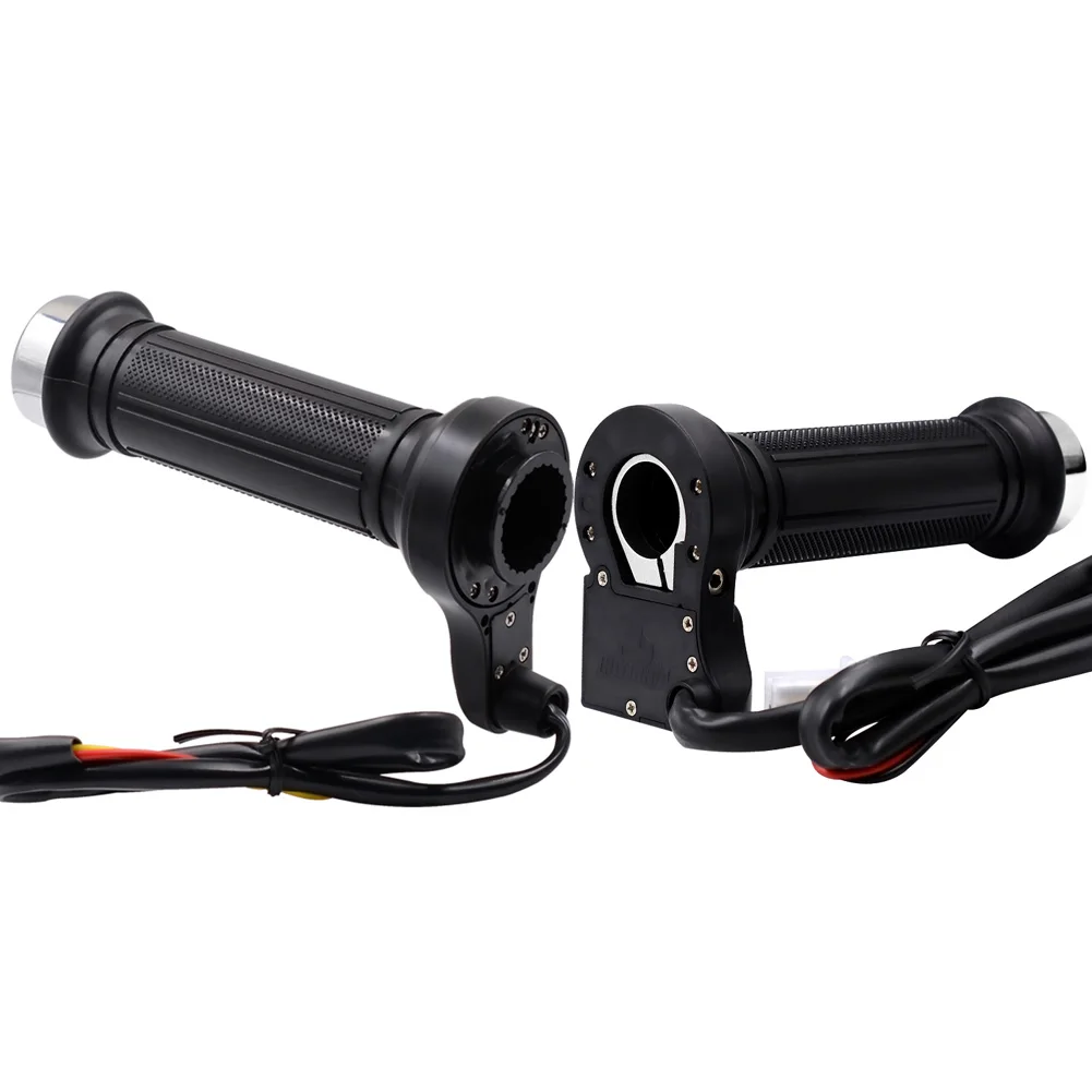 

Hot 1Pair Motorcycle Handlebar Heating Handle Grips Set Heated Grip Universal For Honda Motocross BX
