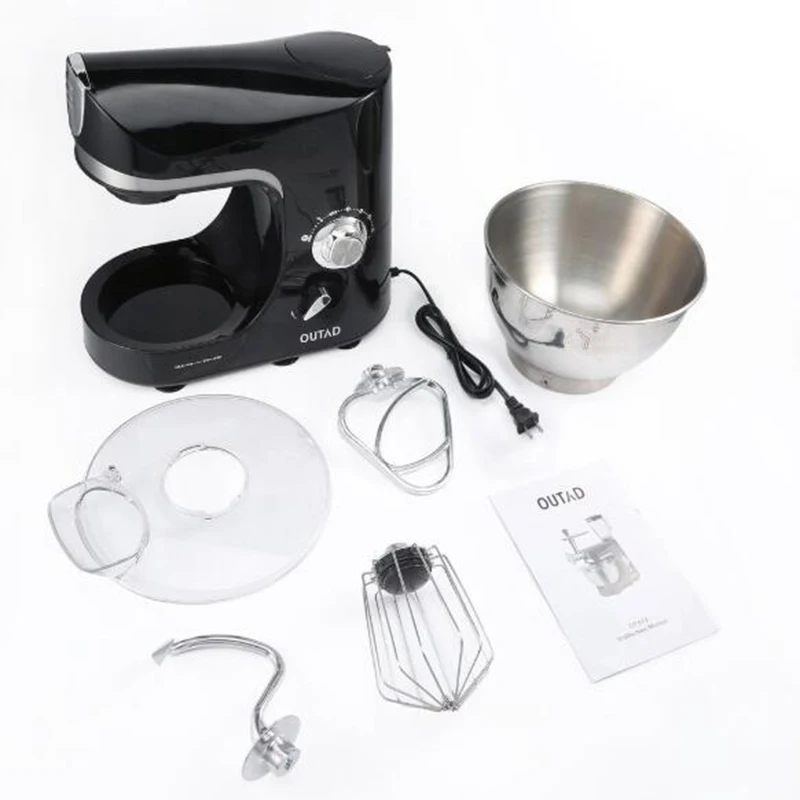 Electric Food Stand Mixer Mini Desktop 7 Speeds Eggs Beater Dough Kneading Machine Baking Whipping Cream Blender | Бытовая техника