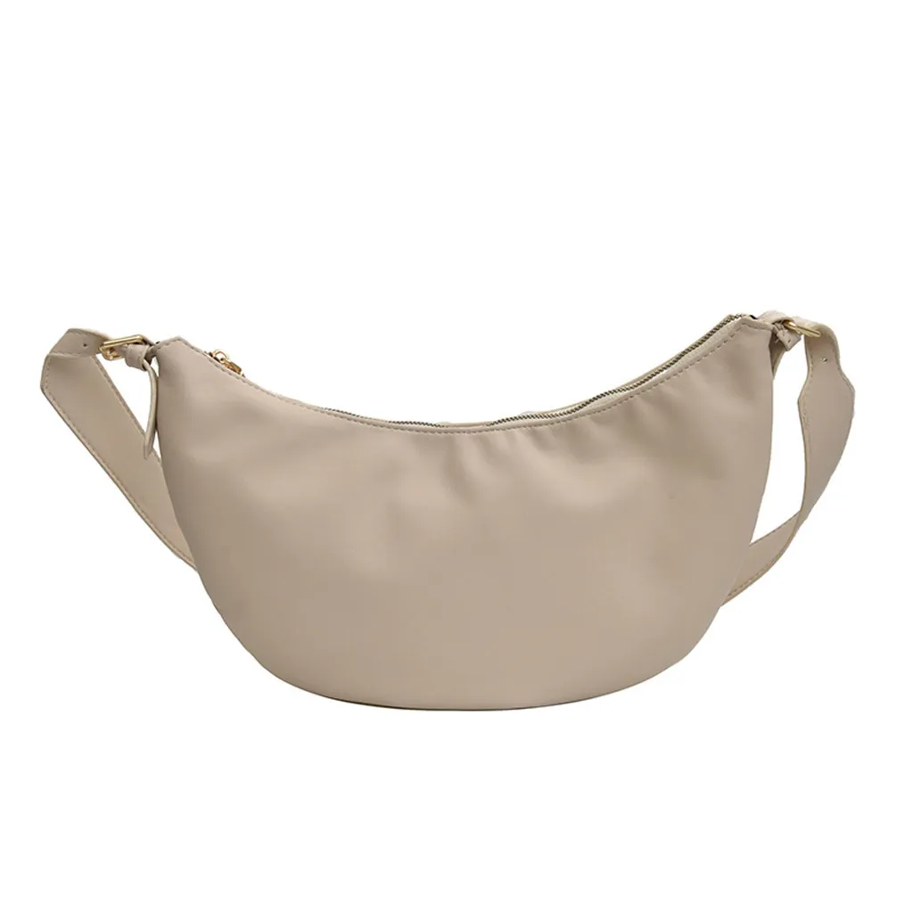 Beige Aelicy модная женская плотная большой вместимости Дамская Сумочка Хобо в форме pu кожа шикарная сумка через плечо Bolso Bandolera De Cuero Новинка - Цвет: Beige