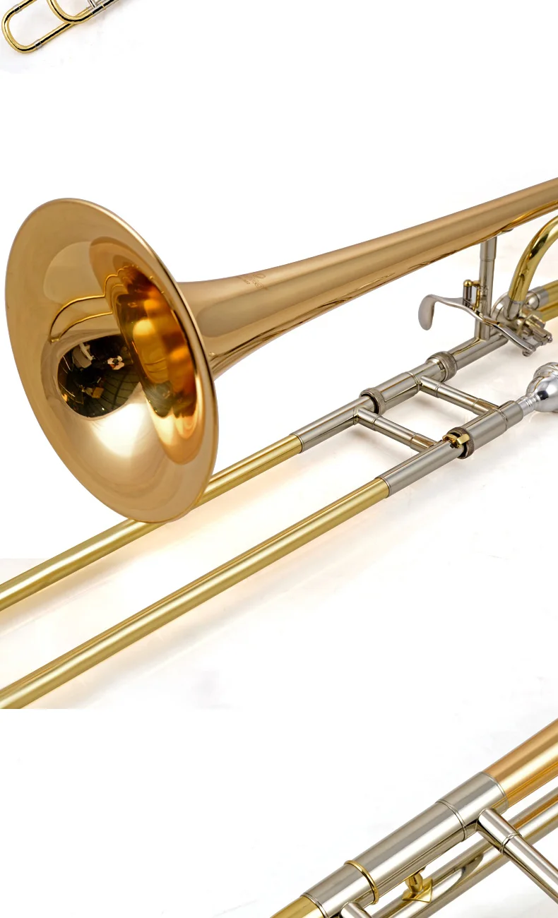 JAZZOR JBSL-802 B/F Плоский альт тромбон с мундштуком чехол, перчатки, духовые инструменты