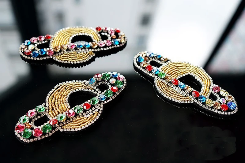 2017 Стразы ракета планета из бисера блестки Пришивные нашивки для одежды DIY