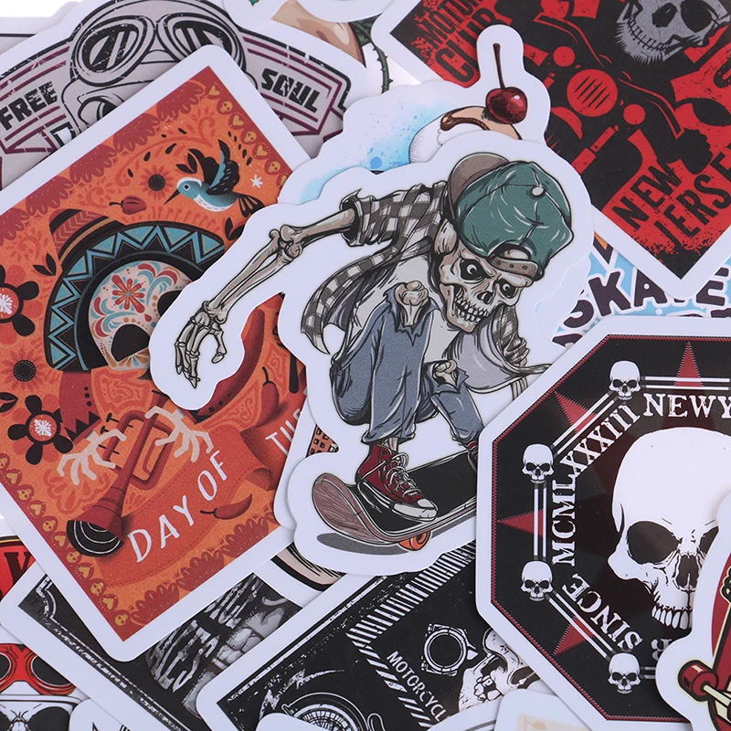50 шт. Скрапбукинг ноутбук чемодан для скейтборда гитара автомобиль панк наклейка