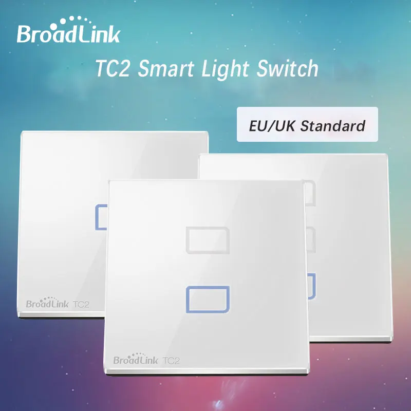 Настенный выключатель Broadlink TC2 с Wi-Fi 1/2/3 Gang Touch RF удаленный сенсорный работает Rm Pro +