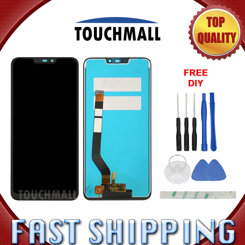 Новый ЖК дисплей + сенсорный экран с рамкой в сборе для Huawei Honor 8C Paly BKK AL10 L21 1520*72