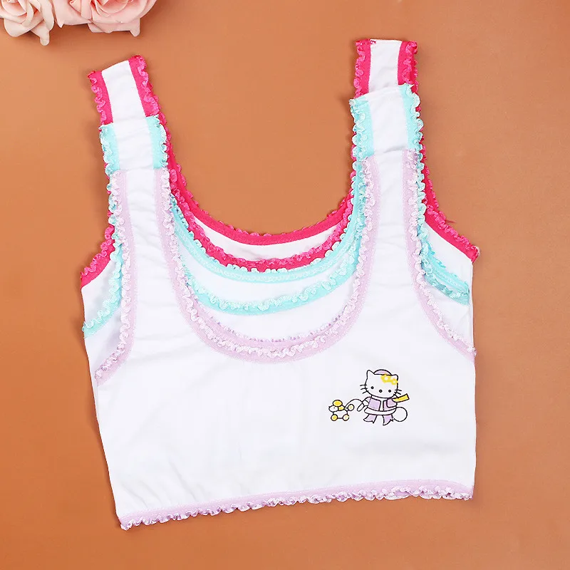 Высококачественный мультяшный дизайн жилет для девочек детский бюстгальтер