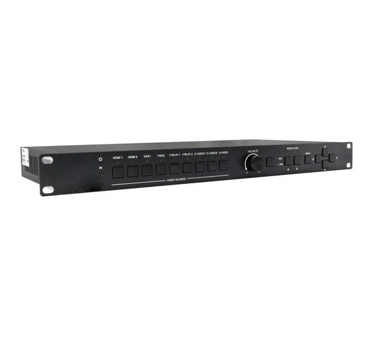 HDMI/VGA/S video/компонентный/композитный AV 9 в 1 HDMI переключатель Scaler presentation switcher С & VGA out