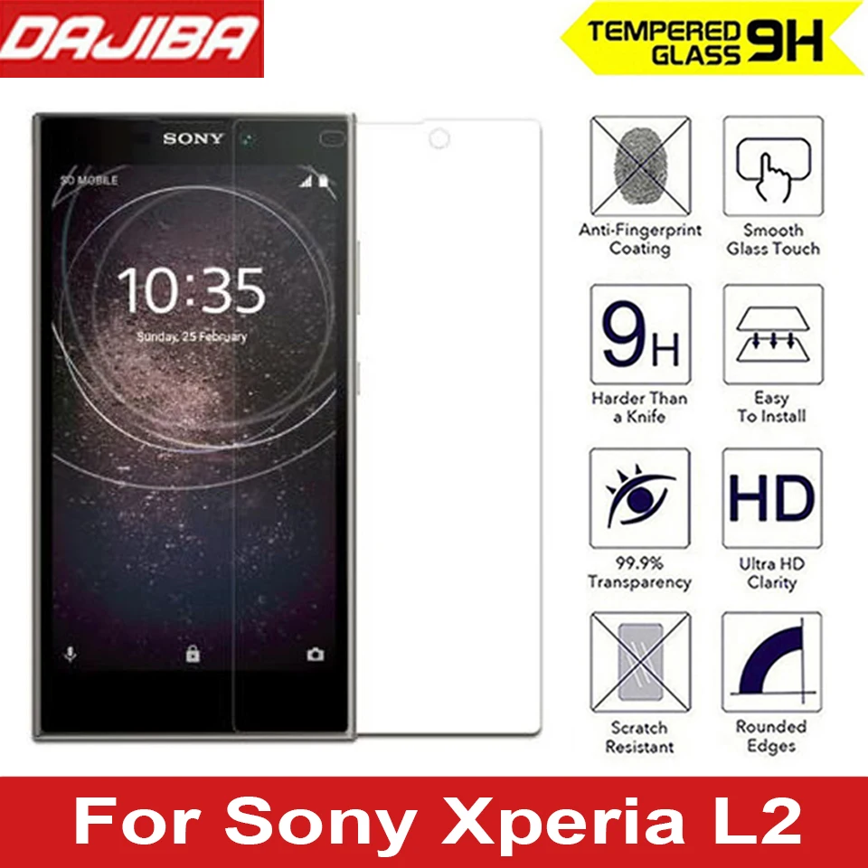 9H Screen Protector 2.5D Tempered Glass For Sony Xperia L2 Explosion-proof Protective Film L 2 | Мобильные телефоны и
