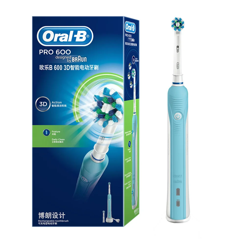 Oral B электрическая зубная щетка перезаряжаемая D16 Pro 600 замена для