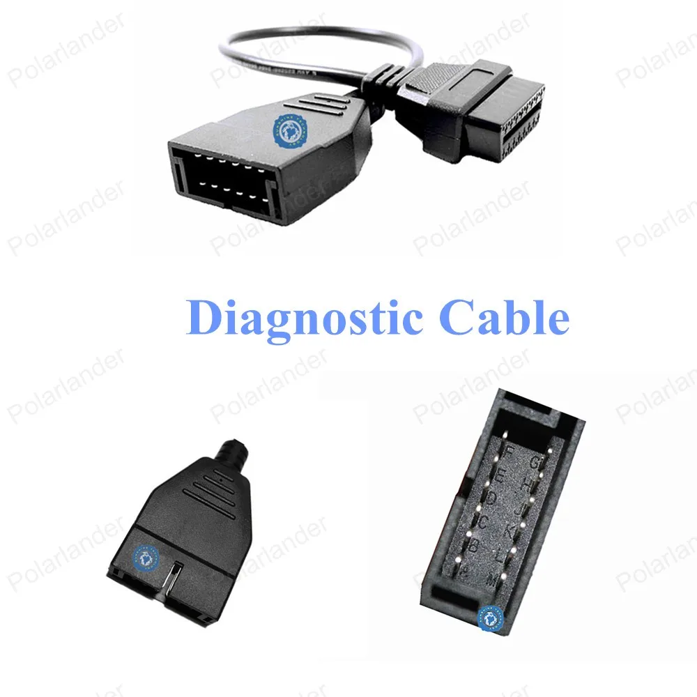 

2016 Free Shipping Car Diagnostic Cable 12pin To 16pin Diagnostic Interface For G-M OBD2 Diagnostic Scanner Cable