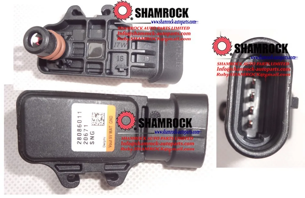 28086011 21023 Great wall haval коллекторный Датчик абсолютного давления SNG Vout 5V MAT GND 100%