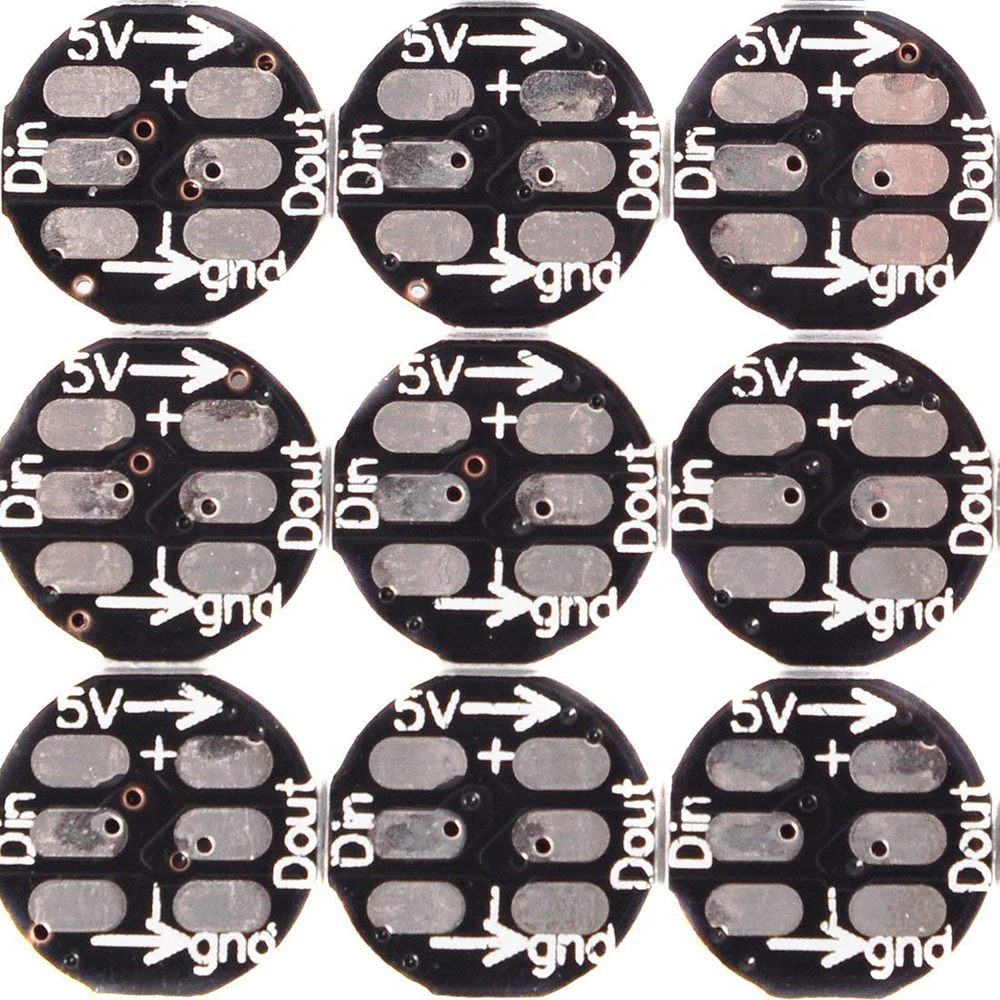 10 ~ 1000 шт 4 контактный WS2812B WS2812 светодиодный чип радиатора 5 в 5050 RGB WS2811 IC встроенный