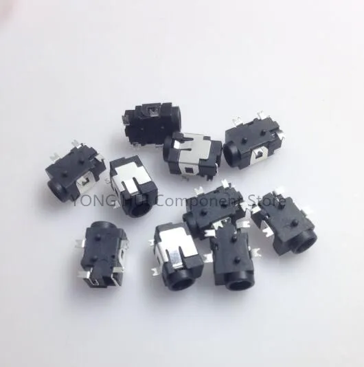 100 шт. DC 031A DC031A DC031 031 3 5*1 мм SMD 4PIN разъем питания Женский ROHS|Соединители| |