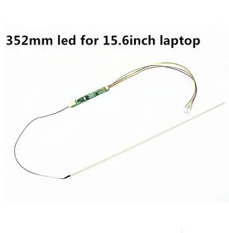 

2 pieces of led backlight lcd laptop dimmable lamps adjustable light update kit strips + board 9 - 25 v input for 15.6 inch 352