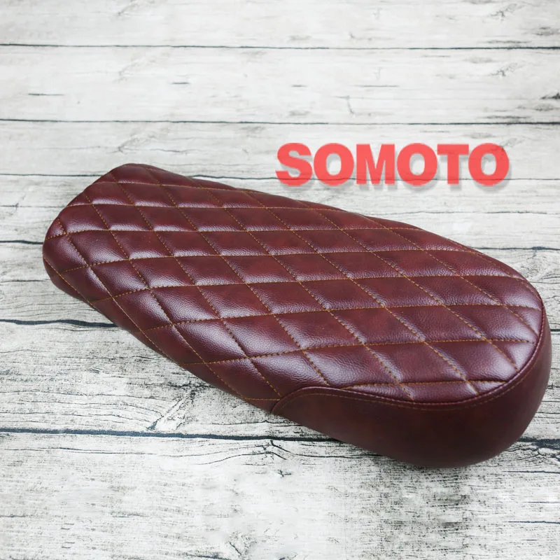 Мм 530 мм Универсальный пурпурно красный Винтаж без каблука сиденье мотоцикла