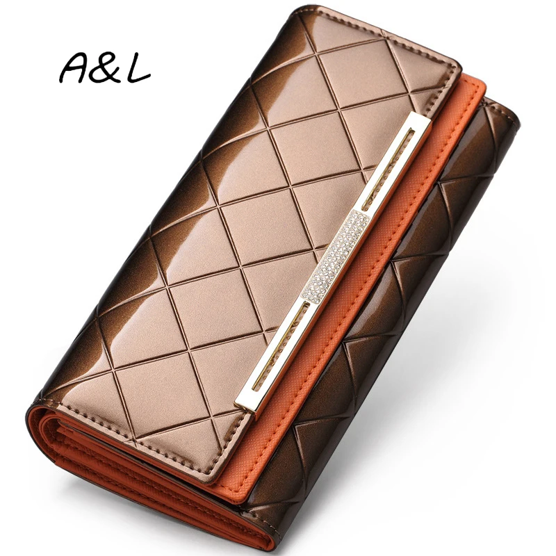 Новый Кошелек женский длинный кошелек большой емкости Сумочка Европейская и