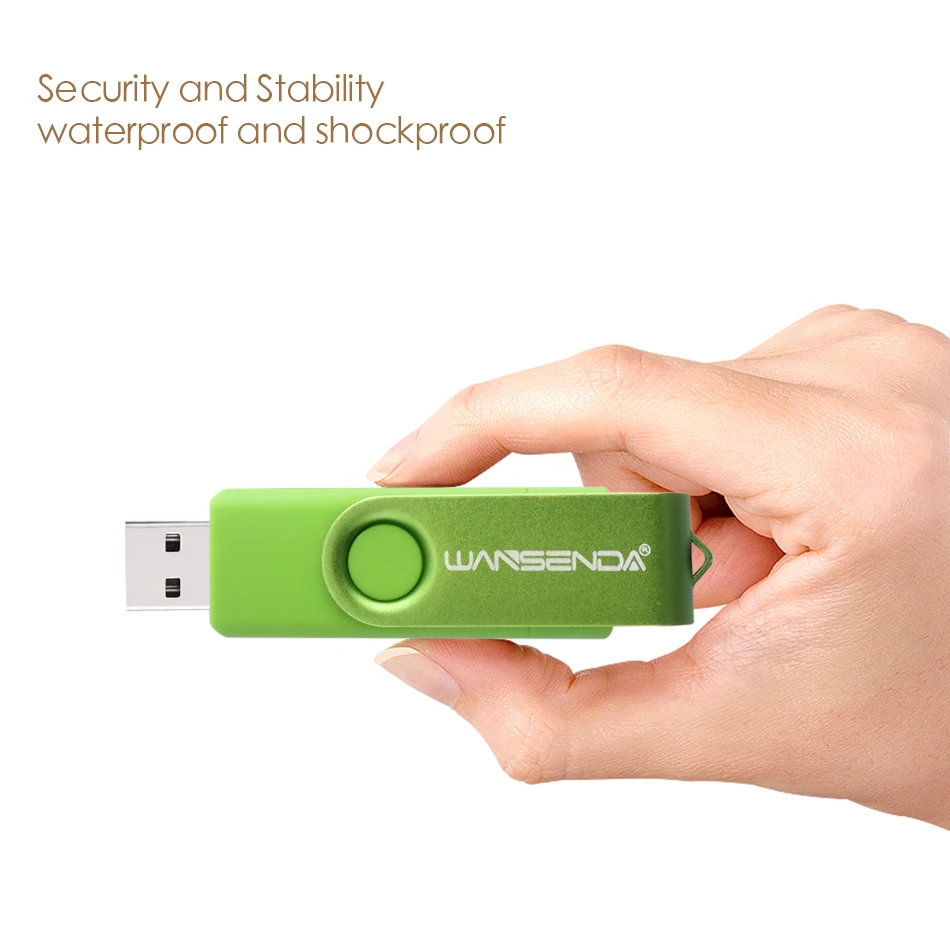 Новинка USB флеш-накопитель WANSENDA OTG 64 ГБ usb 8 16 32 128 для Android/планшета/ПК Usb карта