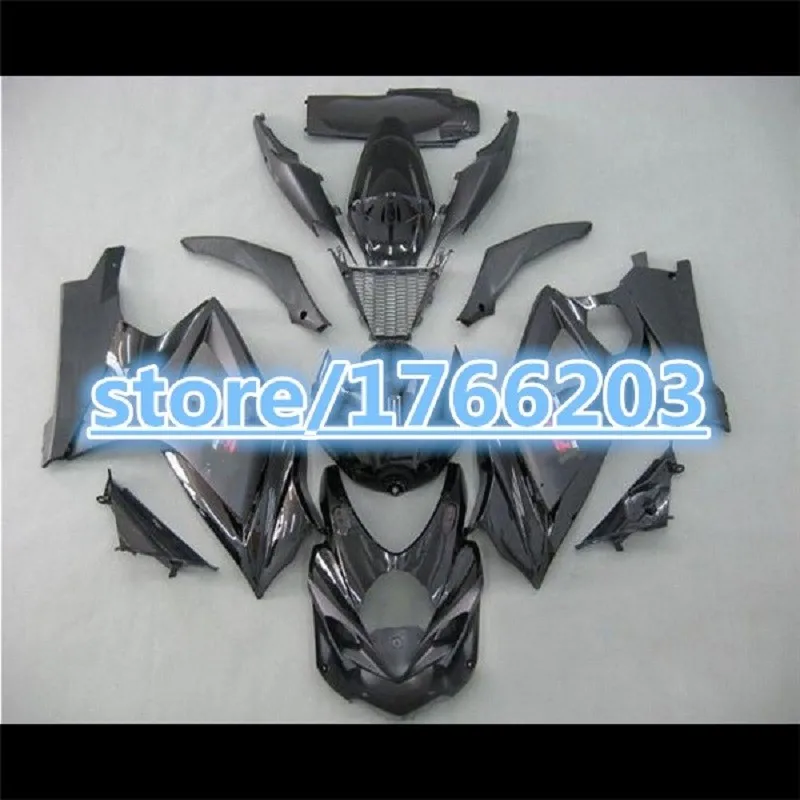 

For A ALL Black GSXR1000 K7 07-08 GSX-R1000 07 08 GSX R1000 776 GSXR 1000 K7 gloss blACK 2007 2008 abs Fairing Ning