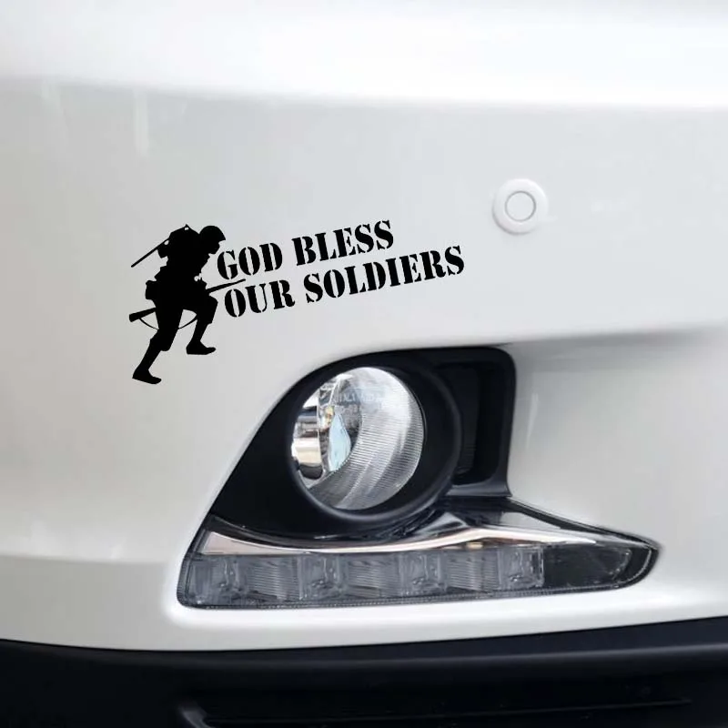 YJZT 13 4*5 9 см God Bless Our Assualt серьезные солдаты покрывающие тело воин автомобильная