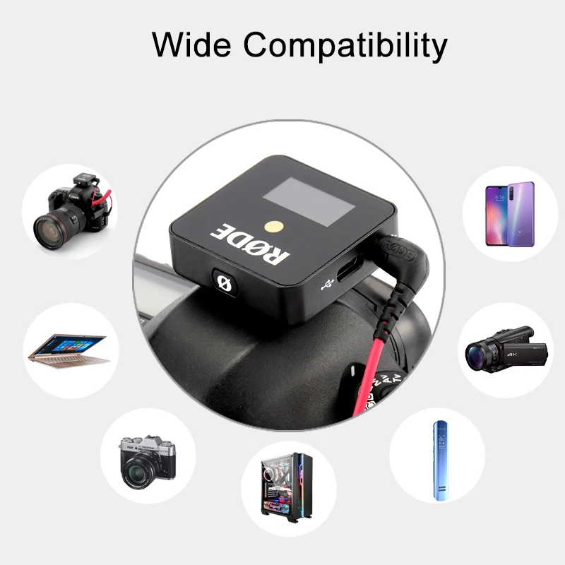 Компактная Цифровая беспроводная микрофонная система Rode Wireless GO 2 4 ГГц со