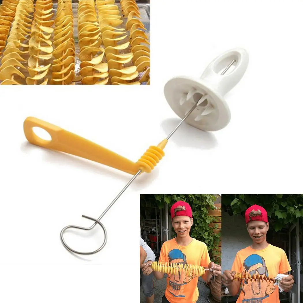 DIY 1 шт. ручная креативная вращающаяся картофелерезка r из нержавеющей стали +