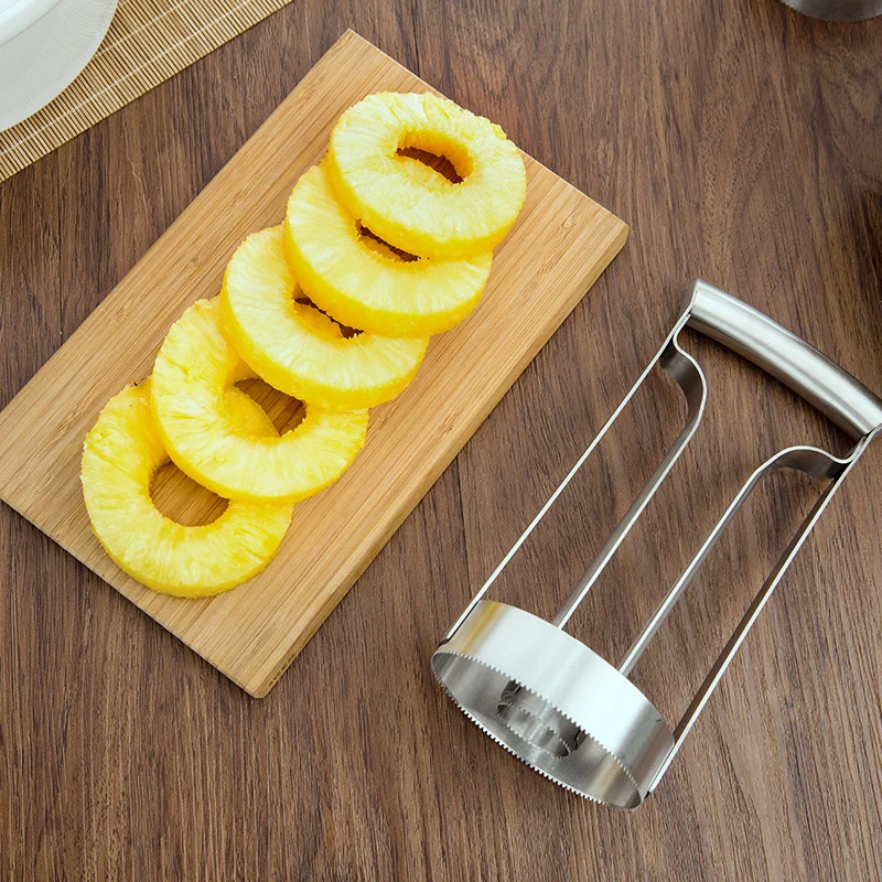 Новый Стиль Нержавеющей Стали Фрукты Ананас Slicer Пилер Резак Кухня Инструмент