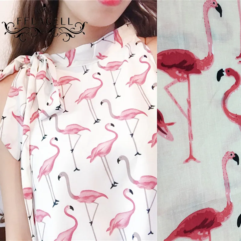 Винтажная одежда FFLACELL 1 метр светло оранжевая маленькая красная Поплиновая