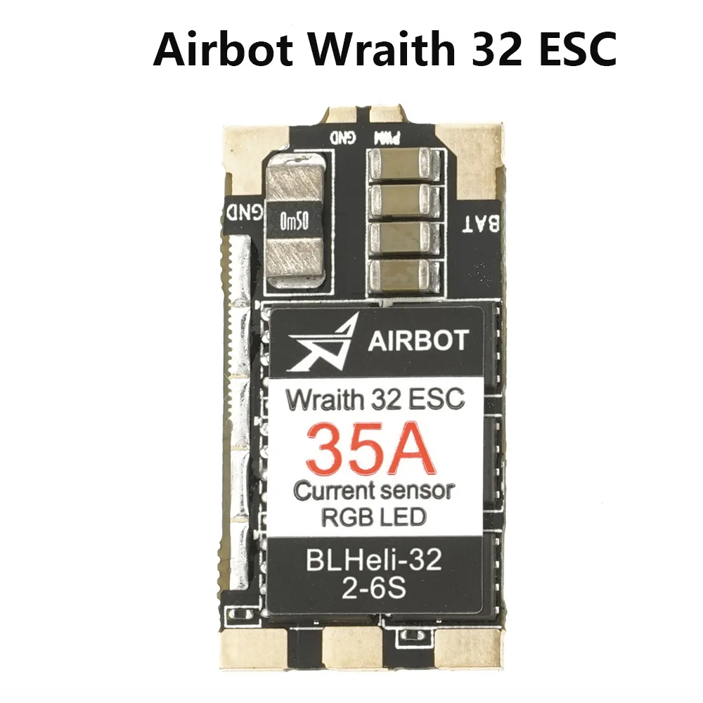 AIRBOT 1pcs Wraith32 32bit бесщеточный Blheli_s 35a Blheli_s32 Dshot1200 Встроенный датчик тока матовый esc 30a